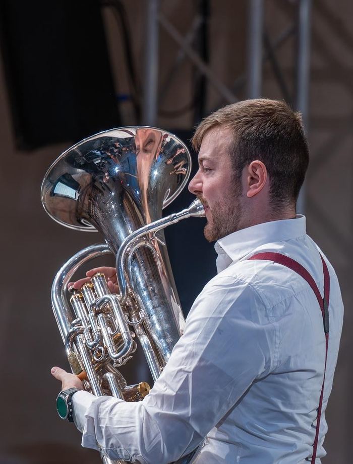 Domenico Cima in concerto, primo piano